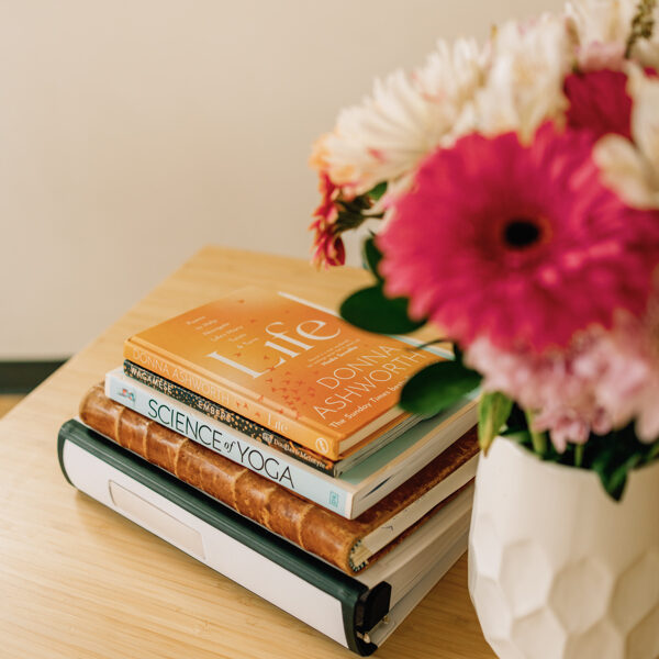 Books and flowers